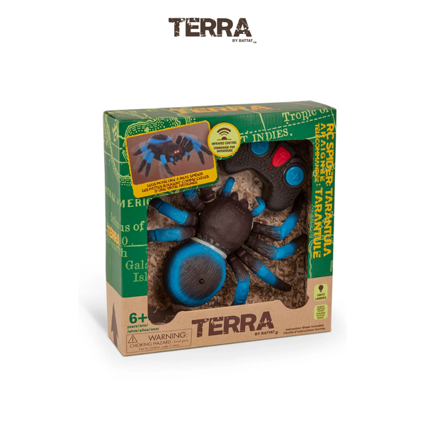 Đồ chơi mô hình động vật Terra - Nhện điều khiển từ xa màu xanh