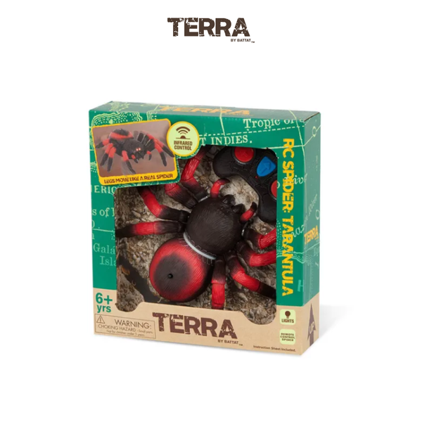 Đồ chơi mô hình động vật Terra - Nhện điều khiển từ xa màu đỏ