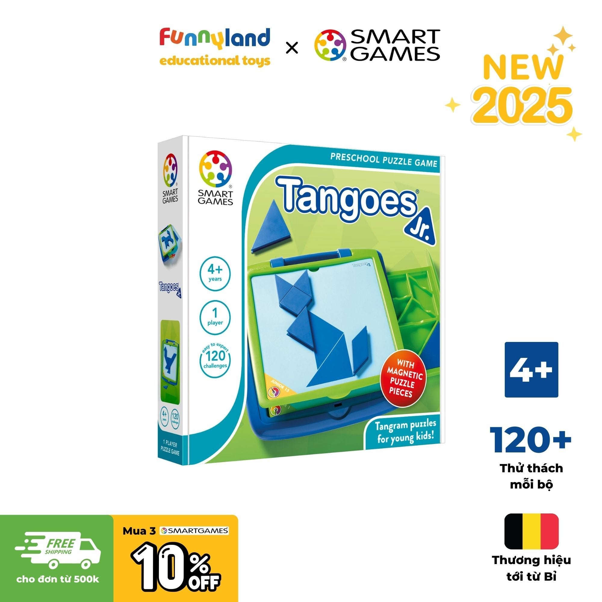 Đồ chơi trí tuệ Smartgames Thử thách Tangoes Jr.