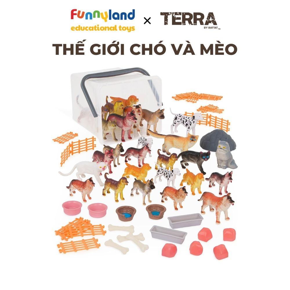 Đồ chơi mô hình động vật Terra - Thế giới Chó và Mèo