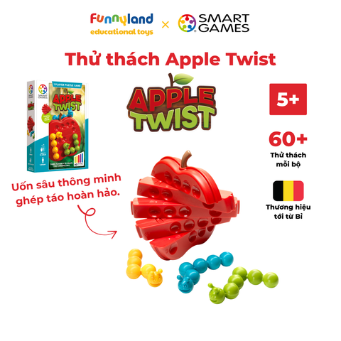 SmartGames Apple Twist - Thử thách Quả táo xoắn não