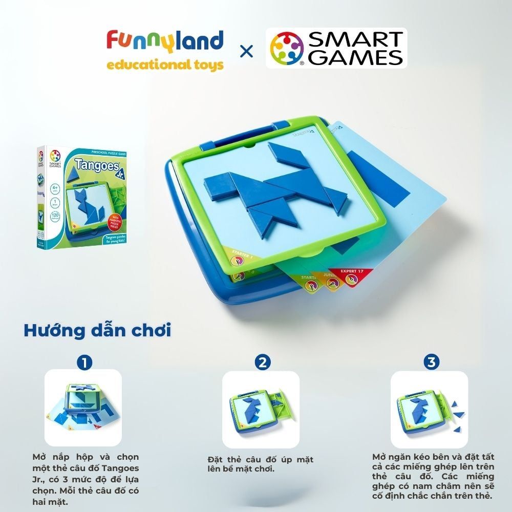 Đồ chơi trí tuệ Smartgames Thử thách Tangoes Jr.