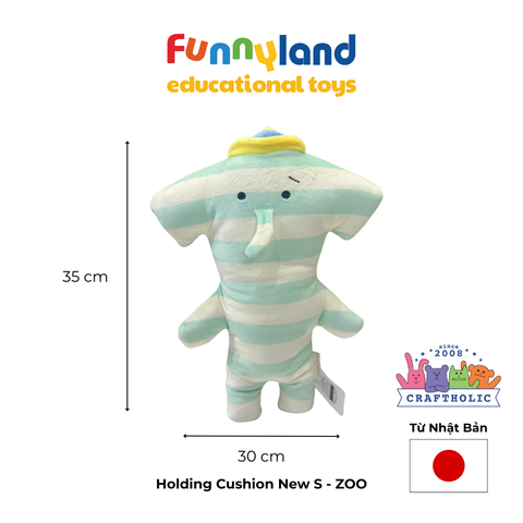 Gấu bông Nhật Bản mềm mịn Craftholic - ZOO Voi Nội Tâm (New S)