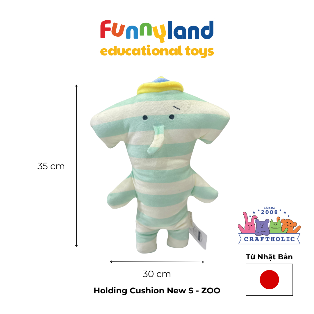  Gấu bông Nhật Bản mềm mịn Craftholic - ZOO Voi Nội Tâm (New S) 