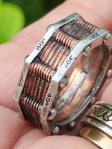  nhẫn mỹ xưa biểu tượng máy phát điện Hi-Voltage Toric 