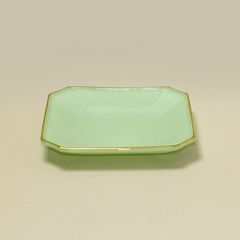 Đĩa Vuông 25cm Xanh Ngọc Lục Bảo