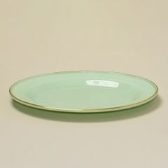 Đĩa Oval 32cm Xanh ngọc lục bảo