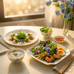 Hoa Mắc Biếc Thủy Tinh Ngọc