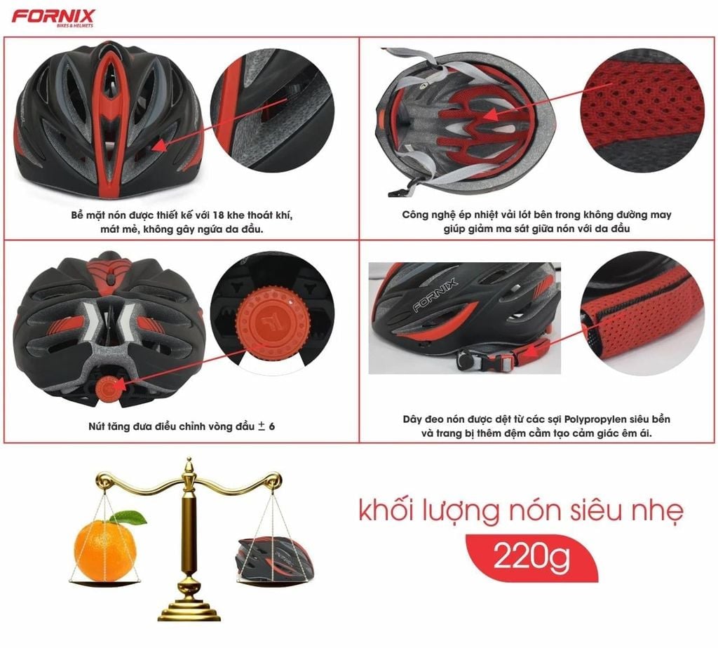 NÓN BẢO HIỂM THỂ THAO FORNIX NM9