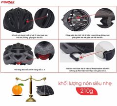 [CHÍNH HÃNG] NÓN BẢO HIỂM THỂ THAO FORNIX NM1L Phụ Kiện Sport