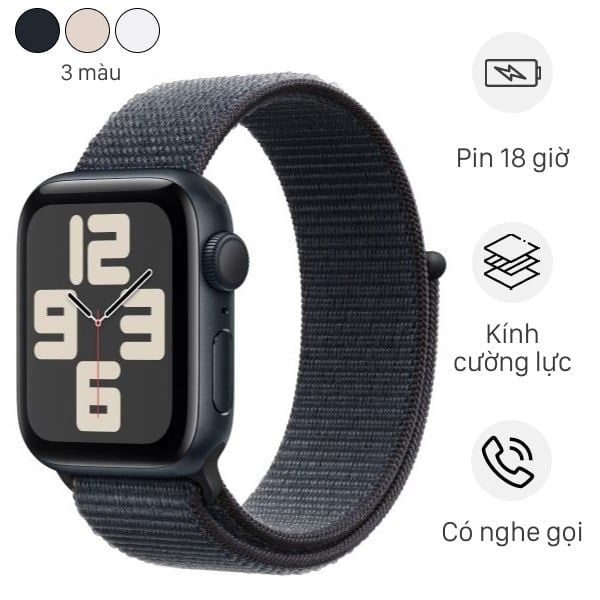 Apple Watch SE 2 GPS 44mm viền nhôm dây vải