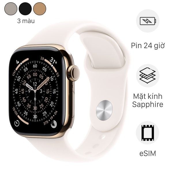 Apple Watch Series 11 GPS Cellular 42mm - 46mm viền Titanium dây thể thao