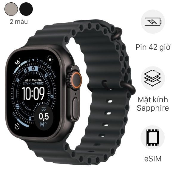 Apple Watch Ultra 3 GPS + Cellular 49mm viền Titanium dây Ocean