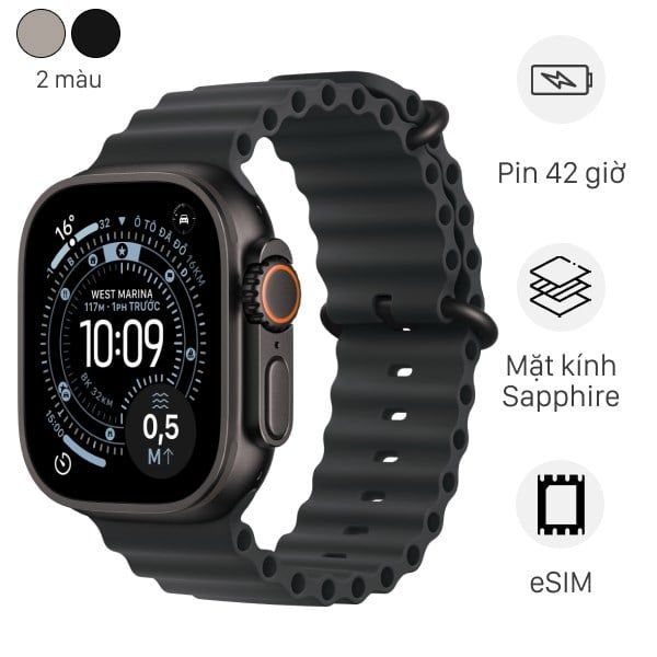 Apple Watch Ultra 3 GPS Cellular 49mm viền Titanium dây Ocean