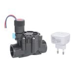 Bộ tưới cây WiFi dùng Van điện từ 220V Hẹn giờ và Điều khiển từ xa