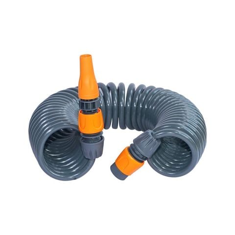 Bộ vòi tưới cây dây xoắn 10 mét GF7204 - Ý