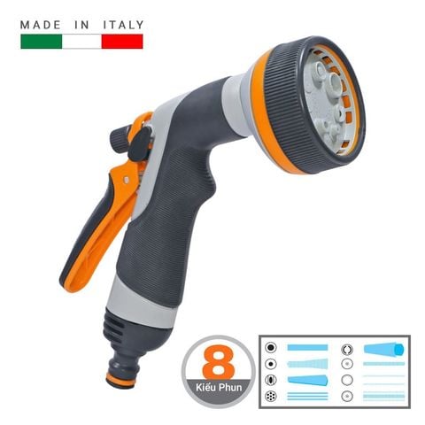 Vòi tưới cầm tay 8 chế độ phun GF3923 - Ý