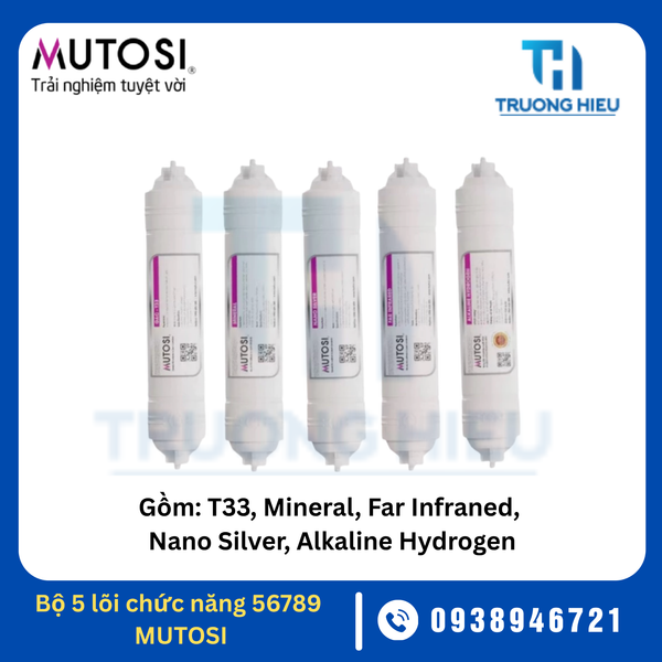 Bộ 5 lõi chức năng máy lọc nước Mutosi