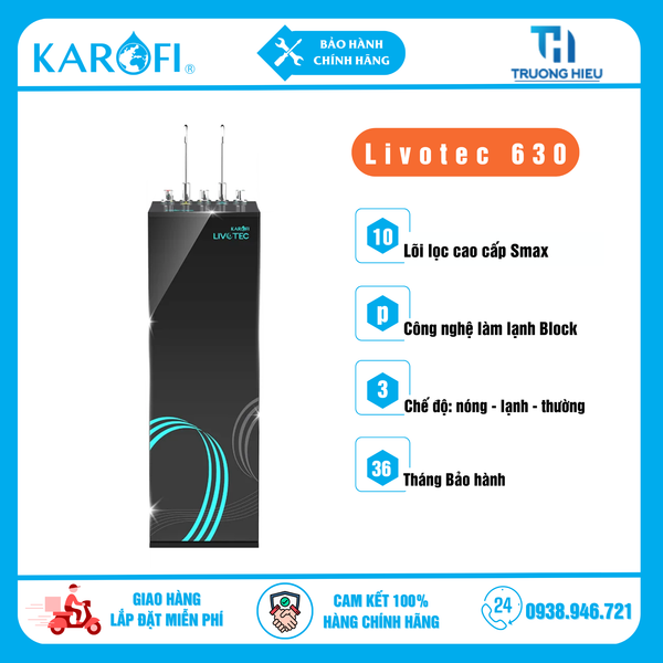 Máy Lọc Nước Nóng Lạnh Nguội Karofi Livotec 630