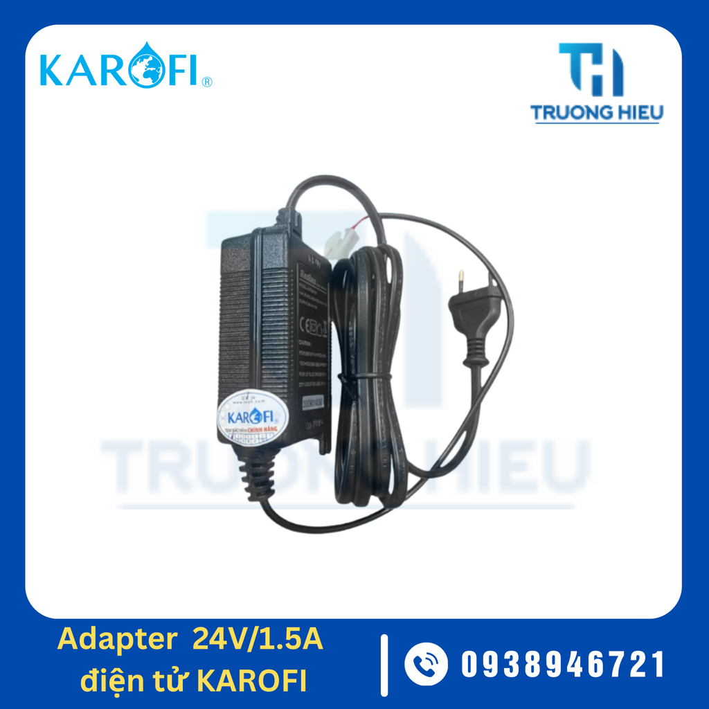 ADAPTER ĐIỆN TỬ KAROFI 24V - 1.5A