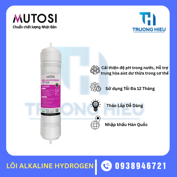 LÕI LỌC NƯỚC ALKALINE HYDROGEN MUTOSI ĐẤU NHANH