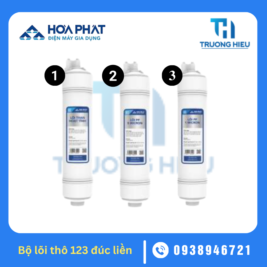 BỘ 3 LÕI LỌC THÔ  ĐÚC LIỀN HÒA PHÁT