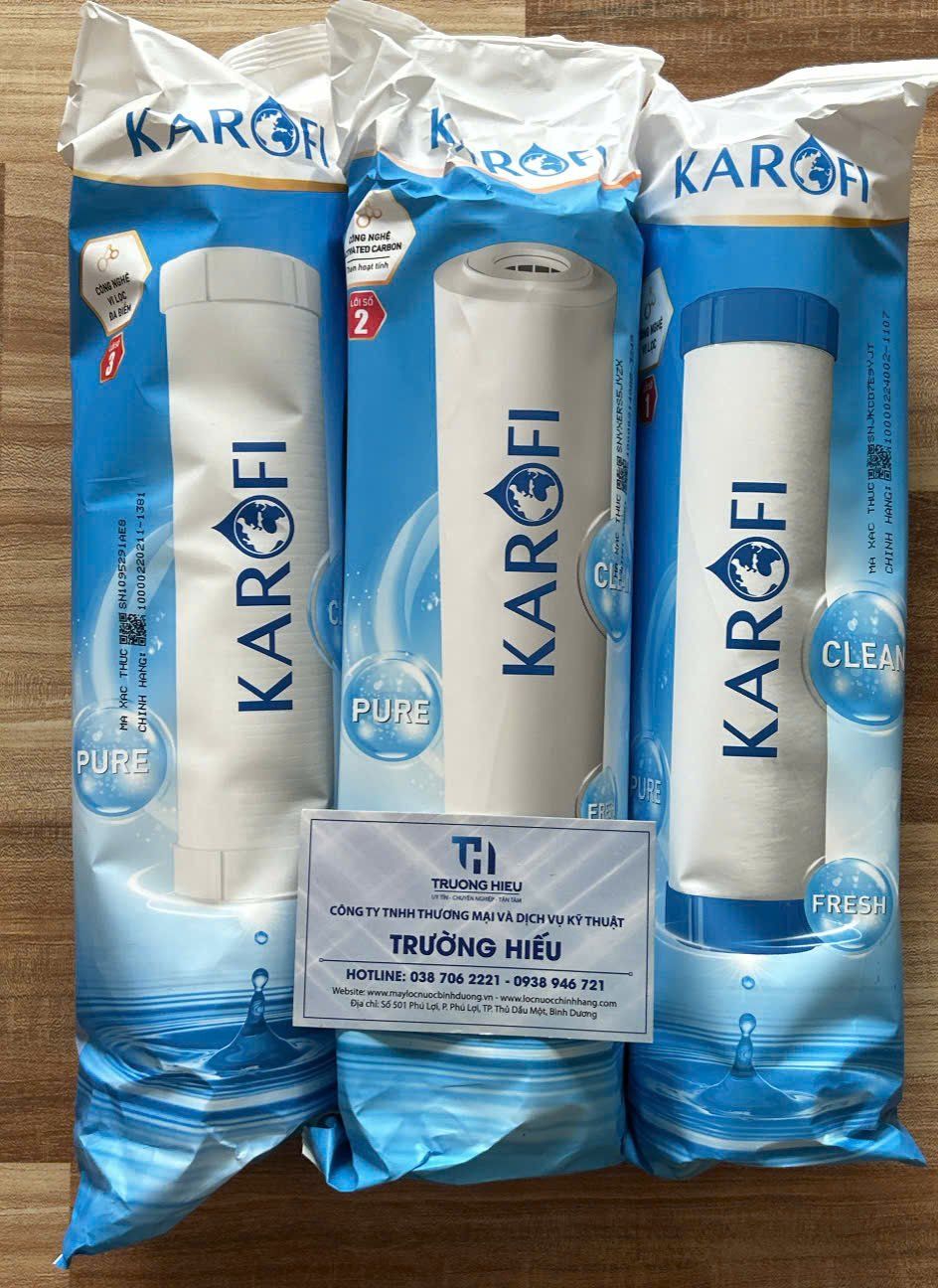 Bộ 8 Lõi Lọc Nước Karofi (Đời Cũ)