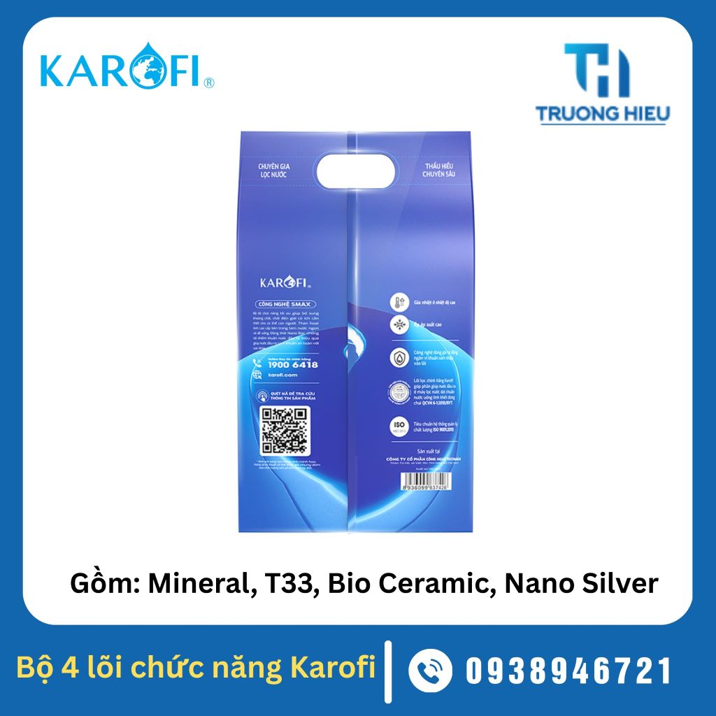 Bộ 4 lõi lọc chức năng Karofi - Mẫu Mới 2026