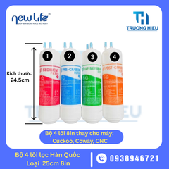 BỘ 4 LÕI LỌC HÀN QUỐC CHỮ U 8IN