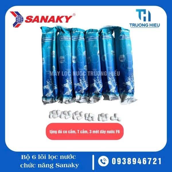 Bộ 6 Lõi Lọc Chức Năng Sanaky ( Lõi 5 6 7 8 9 10)