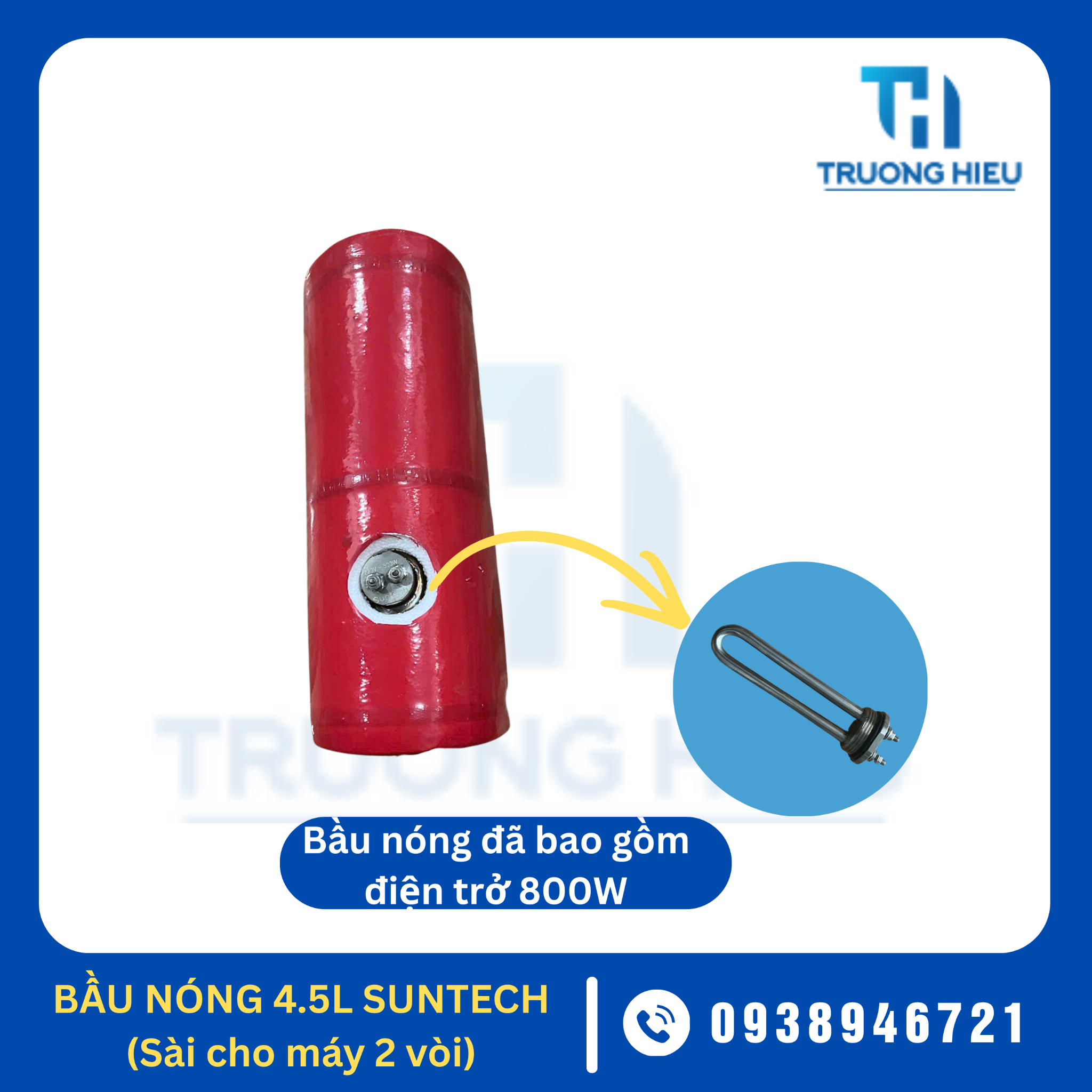 BẦU CHỨA NƯỚC NÓNG 4.5L MÁY LỌC NƯỚC SUNTECH 2 VÒI