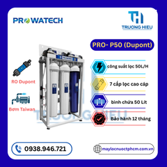 MÁY LỌC NƯỚC BÁN CÔNG NGHIỆP PROWATECH 50L/h (Cấu Hình RO Dupont, Bơm Taiwan)