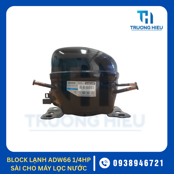 BLOCK LẠNH SIKELAN ADW66 1/4HP SÀI CHO MÁY LỌC NƯỚC