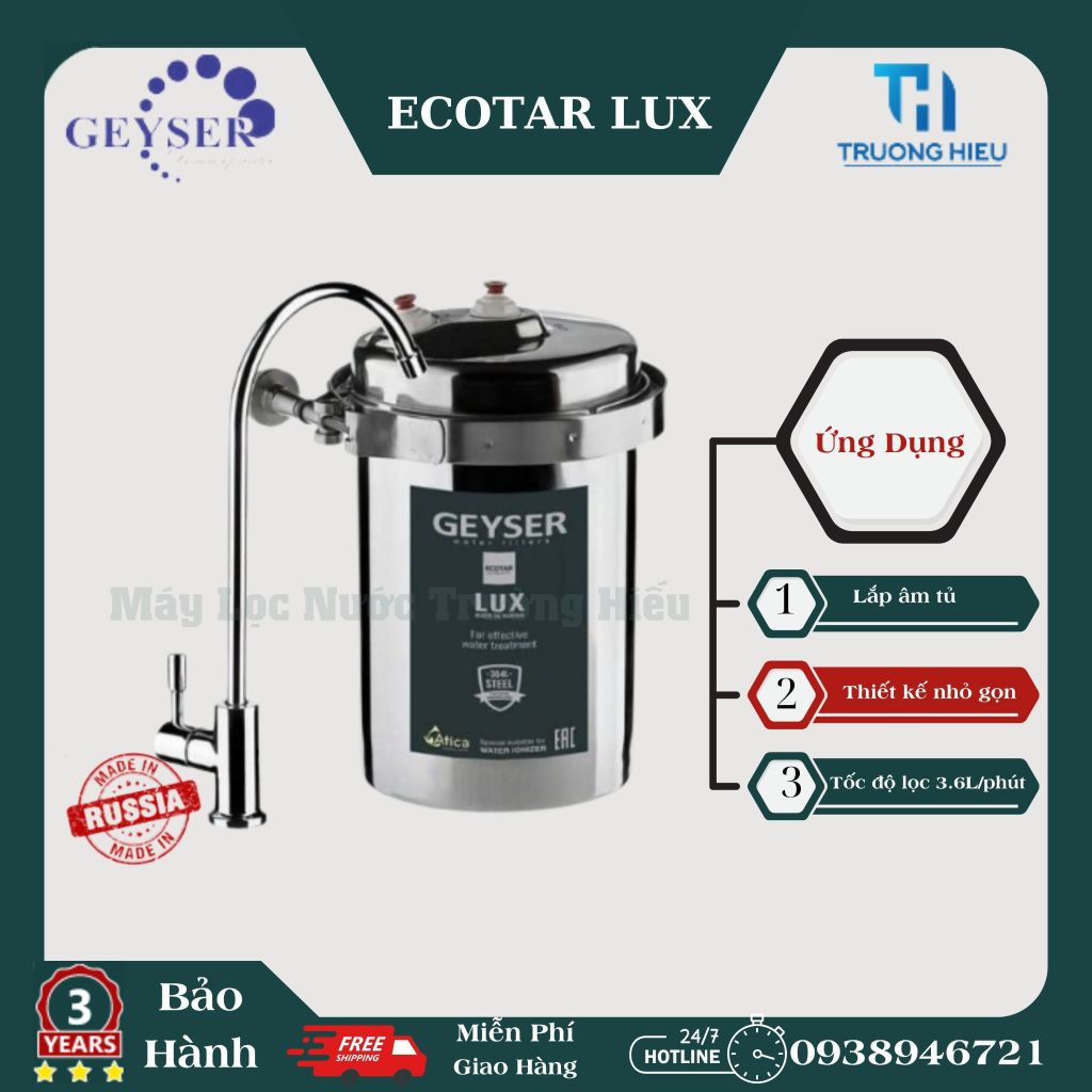 Máy lọc nước chuẩn khoáng Geyser Ecotar Lux – Nhập khẩu nguyên chiếc châu Âu