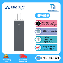Máy lọc nước Hòa Phát Hydrogen ion kiềm RO nóng lạnh HyperS HPA886