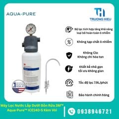 Máy Lọc Nước Lắp Dưới Bồn Rửa 3M™ Aqua-Pure™ ICE140-S Kèm Vòi