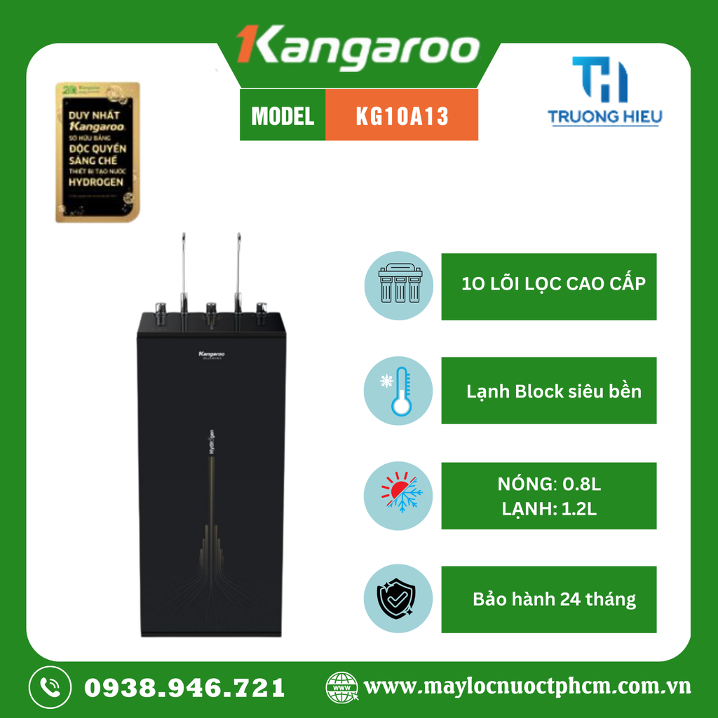 MÁY LỌC NƯỚC NÓNG LẠNH KANGAROO HYDROGEN KG10A13