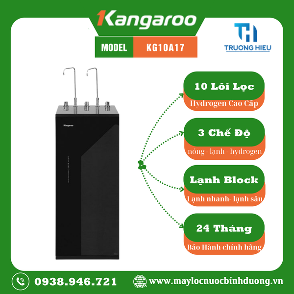 MÁY LỌC NƯỚC NÓNG LẠNH RO KANGAROO 10 LÕI KG10A17