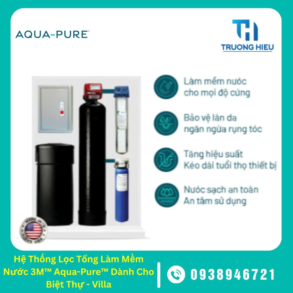 Hệ Thống Lọc Tổng Làm Mềm Nước 3M™ Aqua-Pure™ Dành Cho Biệt Thự - Villa