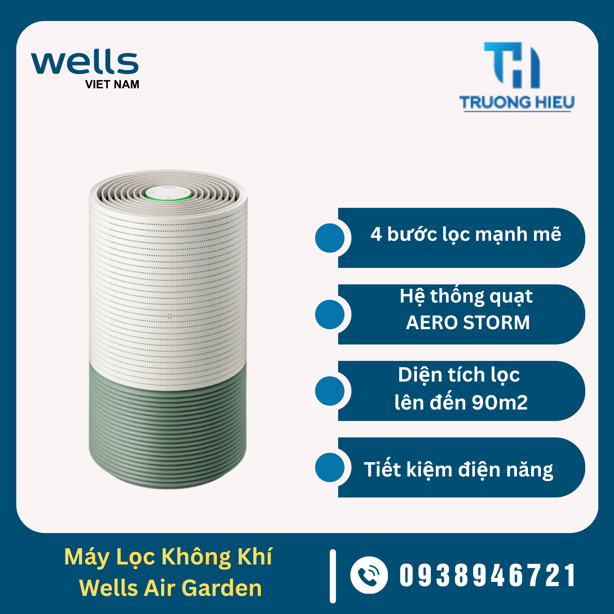 Máy lọc không khí Wells Air Garden