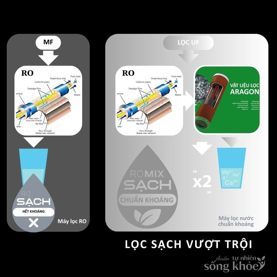 Máy lọc nước chuẩn khoáng Ecotar 9 LUX ROMIX