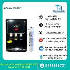 Máy Lọc Nước Nóng Lạnh Để Bàn 3M Aqua-Pure HCD-CS01
