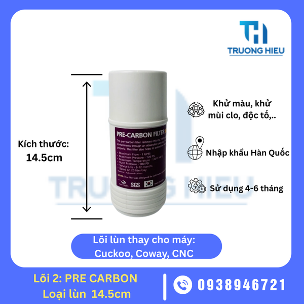 LÕI LÙN SỐ 2 PRE CARBON HÀN QUỐC