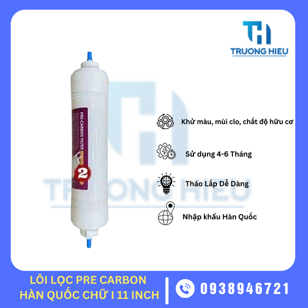 LÕI LỌC NƯỚC SỐ 2 PRE CARBON HÀN QUỐC 11 INCH
