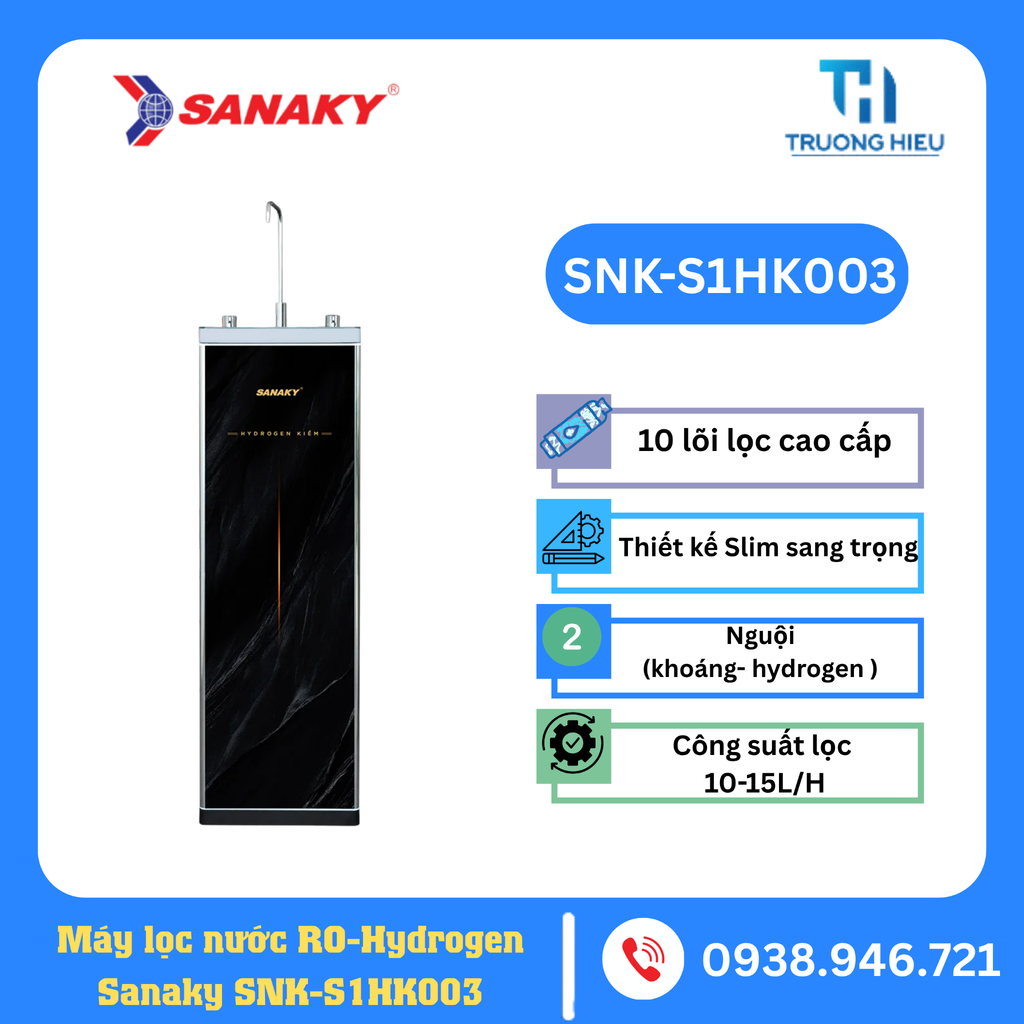 Máy lọc nước Khoáng- Hydrogen Kiềm Sanaky SNK-S1HK003