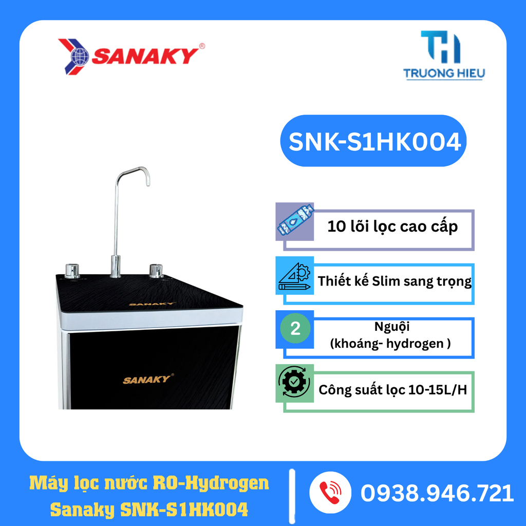 Máy lọc nước Khoàng - Hydrogen kiềm Sanaky SNK-S1HK004