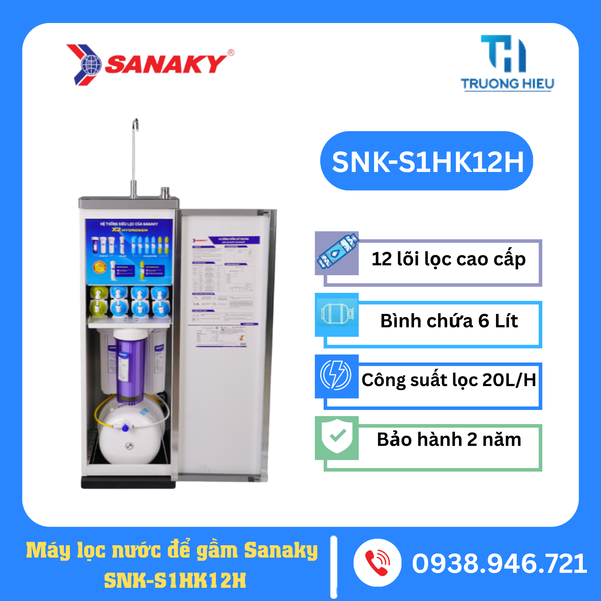 Máy Lọc Nước SANAKY SNK-S1HK12H