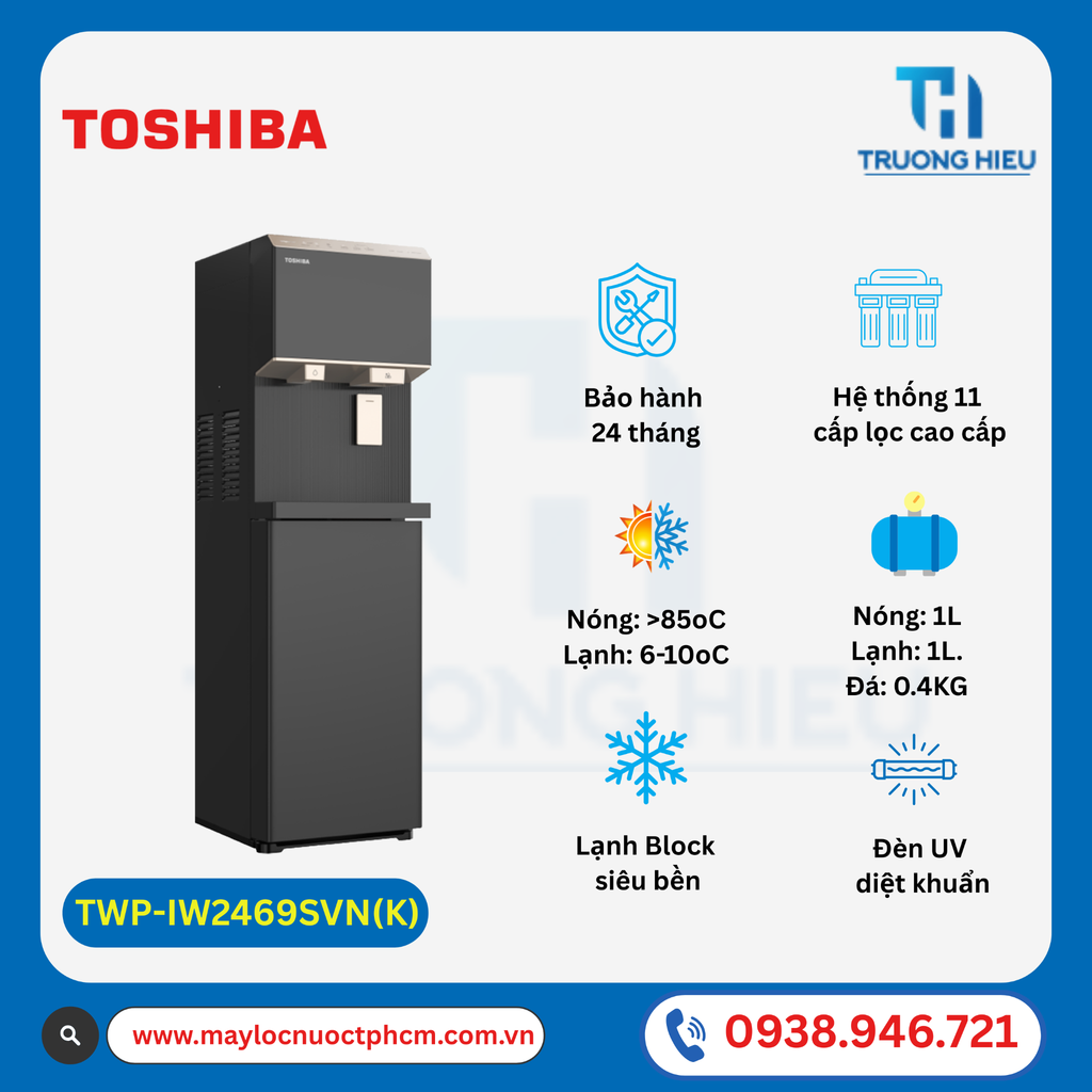 Máy Lọc Nước Nóng - Lạnh- Làm Đá Toshiba TWP-IW2469SVN
