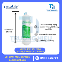 LÕI LỌC NƯỚC SỐ 3 UF MEMBRANED HÀN QUỐC 8IN