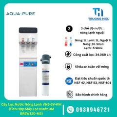 Cây Lọc Nước Nóng Lạnh VN3-3V-WH (Tích Hợp Máy Lọc Nước 3M™ Aqua-Pure™ BREW120-MS)